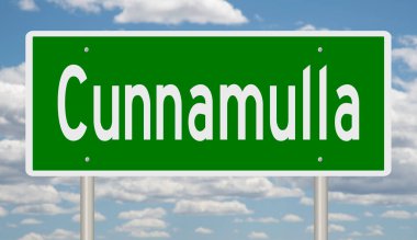 İşaretli yeşil 3D otoyol