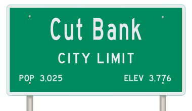 İşaretli yeşil 3D otoyol