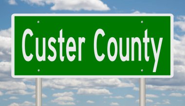 İşaretli yeşil 3D otoyol