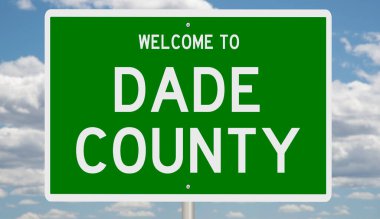 İşaretli yeşil 3D otoyol