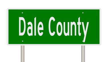 İşaretli yeşil 3D otoyol