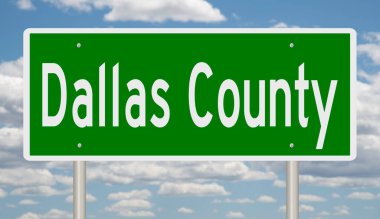 İşaretli yeşil 3D otoyol