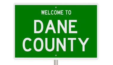 İşaretli yeşil 3D otoyol