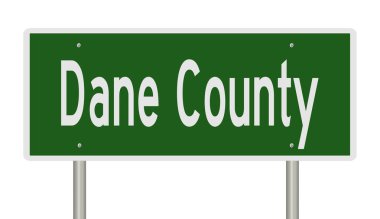 İşaretli yeşil 3D otoyol