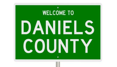 İşaretli yeşil 3D otoyol