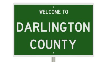 İşaretli yeşil 3D otoyol