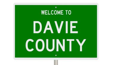 İşaretli yeşil 3D otoyol