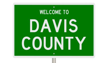 İşaretli yeşil 3D otoyol