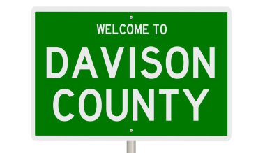 İşaretli yeşil 3D otoyol