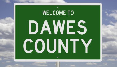 İşaretli yeşil 3D otoyol