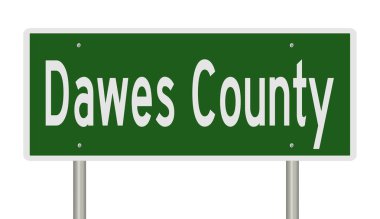 İşaretli yeşil 3D otoyol