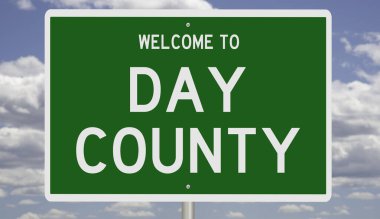 İşaretli yeşil 3D otoyol