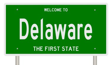 İşaretli yeşil 3D otoyol