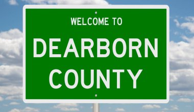 İşaretli yeşil 3D otoyol