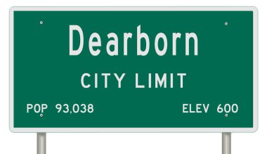 İşaretli yeşil 3D otoyol