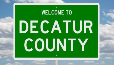 İşaretli yeşil 3D otoyol