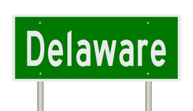 İşaretli yeşil 3D otoyol