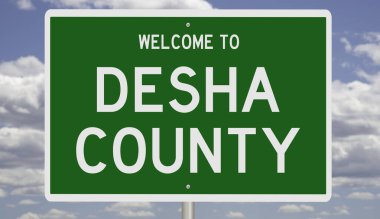 İşaretli yeşil 3D otoyol