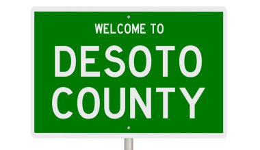 İşaretli yeşil 3D otoyol