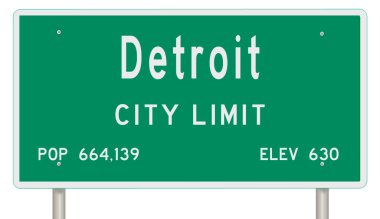 İşaretli yeşil 3D otoyol