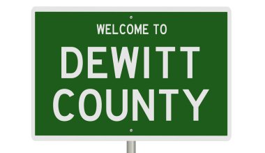 İşaretli yeşil 3D otoyol