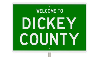 İşaretli yeşil 3D otoyol