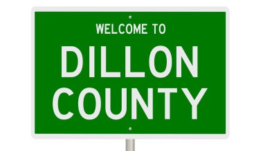 İşaretli yeşil 3D otoyol