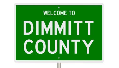 İşaretli yeşil 3D otoyol