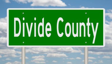 İşaretli yeşil 3D otoyol