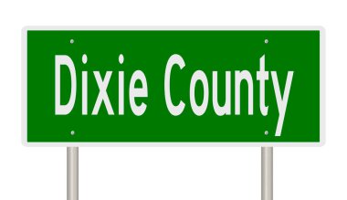 İşaretli yeşil 3D otoyol