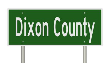 İşaretli yeşil 3D otoyol