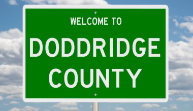 İşaretli yeşil 3D otoyol