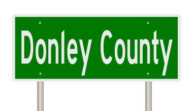 İşaretli yeşil 3D otoyol