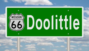 İşaretli yeşil 3D otoyol