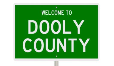 İşaretli yeşil 3D otoyol