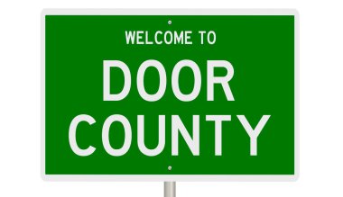 İşaretli yeşil 3D otoyol