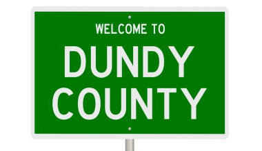 İşaretli yeşil 3D otoyol