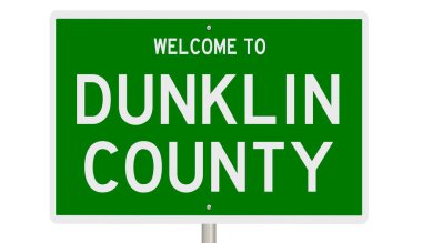 İşaretli yeşil 3D otoyol