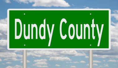 İşaretli yeşil 3D otoyol