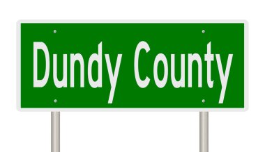 İşaretli yeşil 3D otoyol