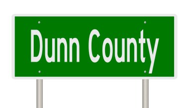 İşaretli yeşil 3D otoyol