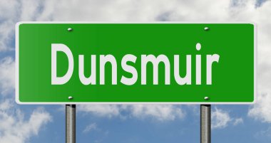 İşaretli yeşil 3D otoyol