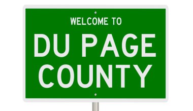 İşaretli yeşil 3D otoyol