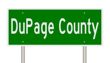 İşaretli yeşil 3D otoyol