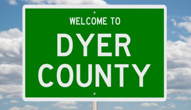 İşaretli yeşil 3D otoyol