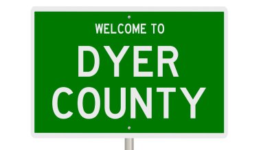 İşaretli yeşil 3D otoyol