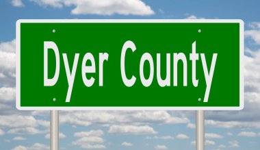 İşaretli yeşil 3D otoyol