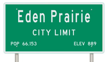 İşaretli yeşil 3D otoyol