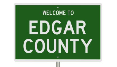 İşaretli yeşil 3D otoyol