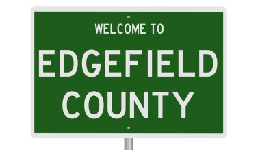 İşaretli yeşil 3D otoyol